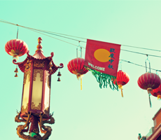 Lanterns over Chinatown