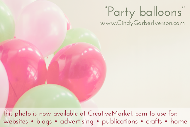 Party balloons by Cindy Garber Iverson