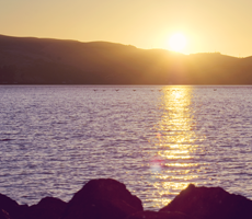 Sunset over the Straits