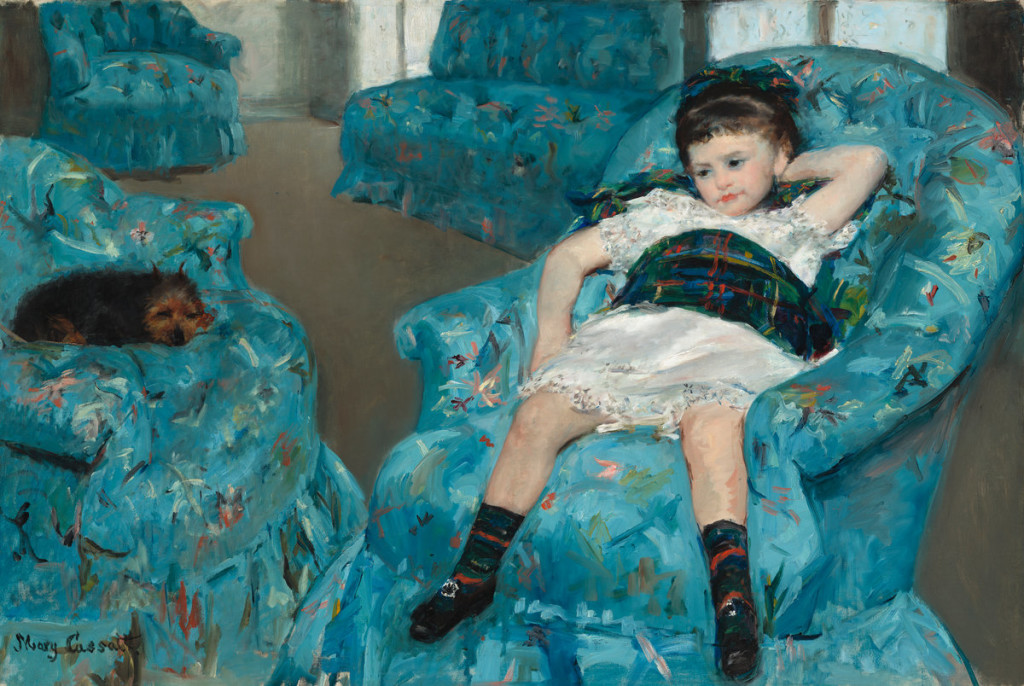 Little Girl in a Blue Armchair (1878) by Mary Cassatt at National Gallery of Art